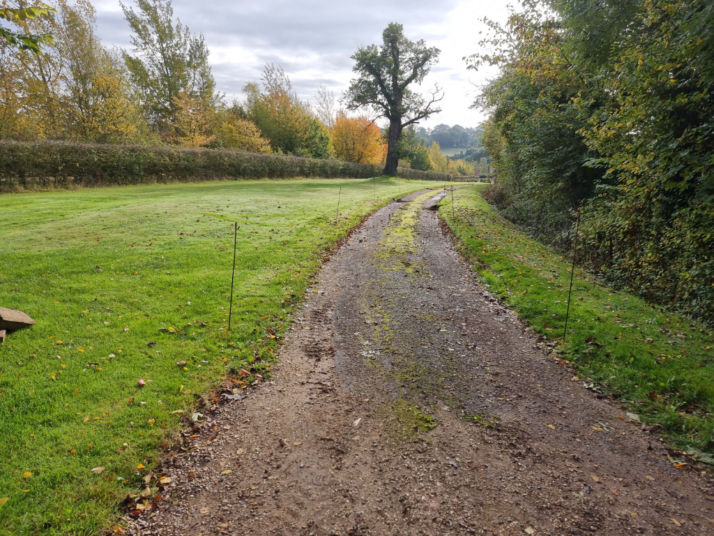 This is a large driveway which is just about to have a tar and chip driveway installed on by Attleborough Driveway Services